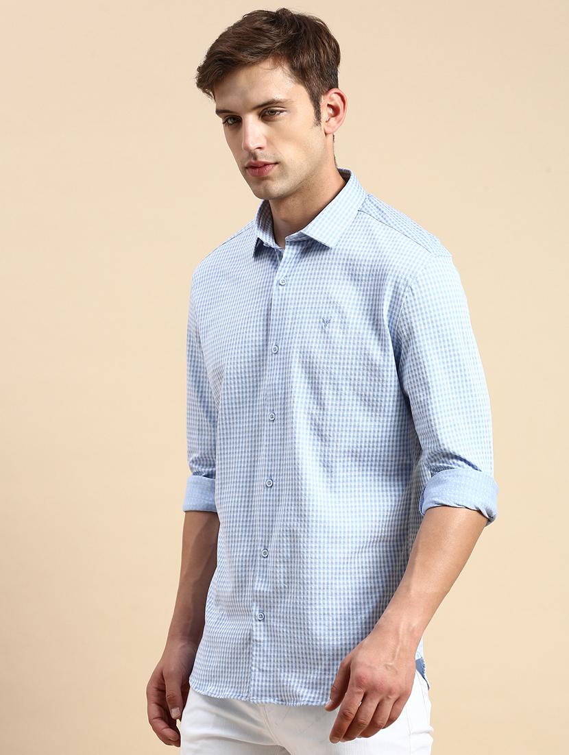 mens checks casual shirt - 19856024 - Standard Image - 2