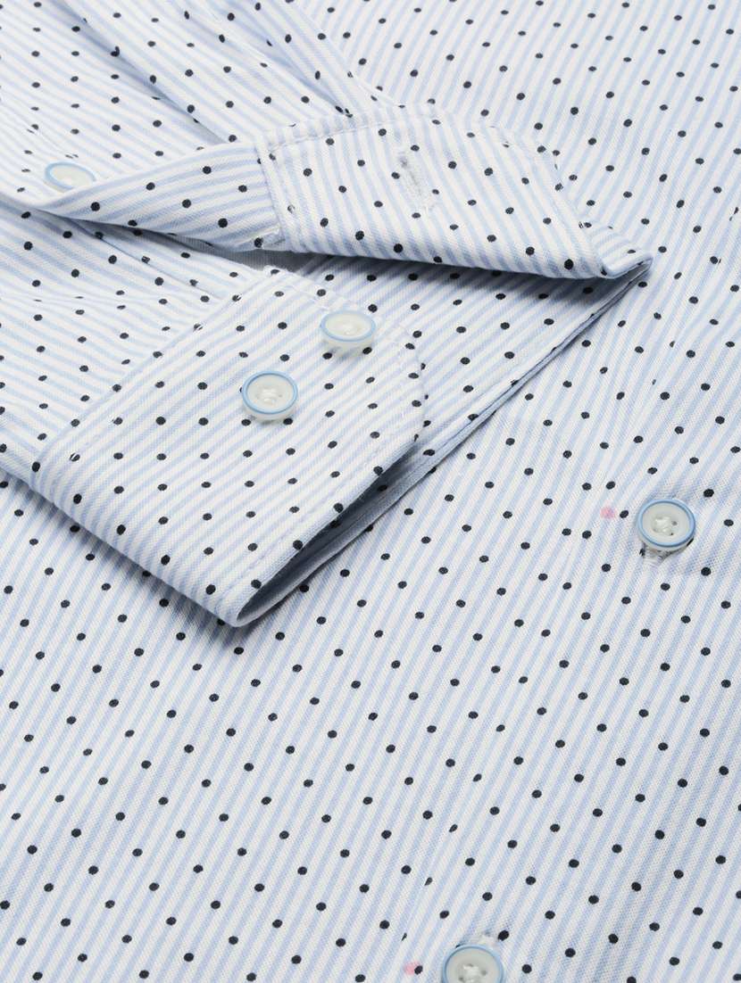 mens polka dots casual shirt - 19856029 - Standard Image - 7