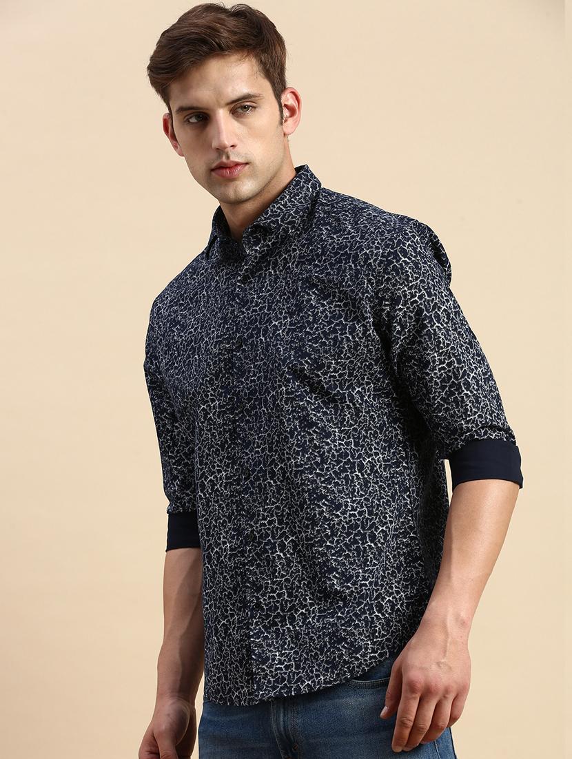 mens printed casual shirt - 19856045 - Standard Image - 2