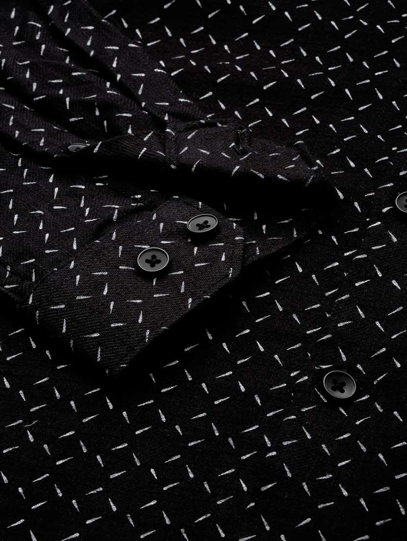 black cotton casual shirt - 19856080 -  Standard Image - 7
