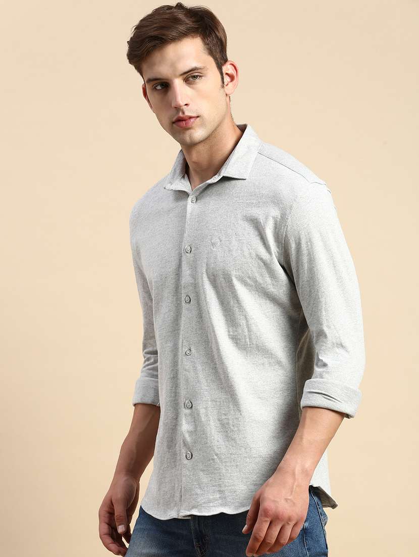 mens melange casual shirt - 19856082 -  Standard Image - 2