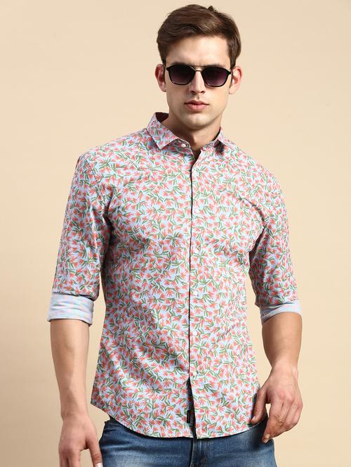 mens florals casual shirt - 19856086 - Standard Image - 0