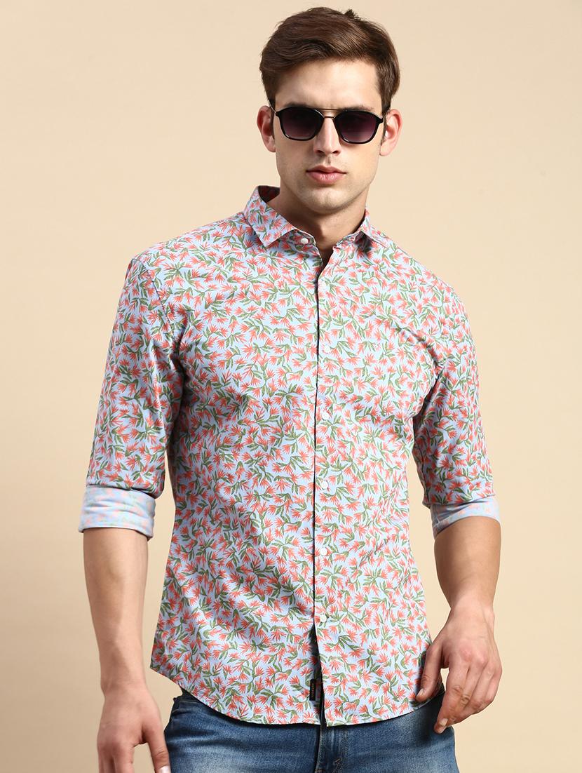 mens florals casual shirt - 19856086 - Zoom Image - 0