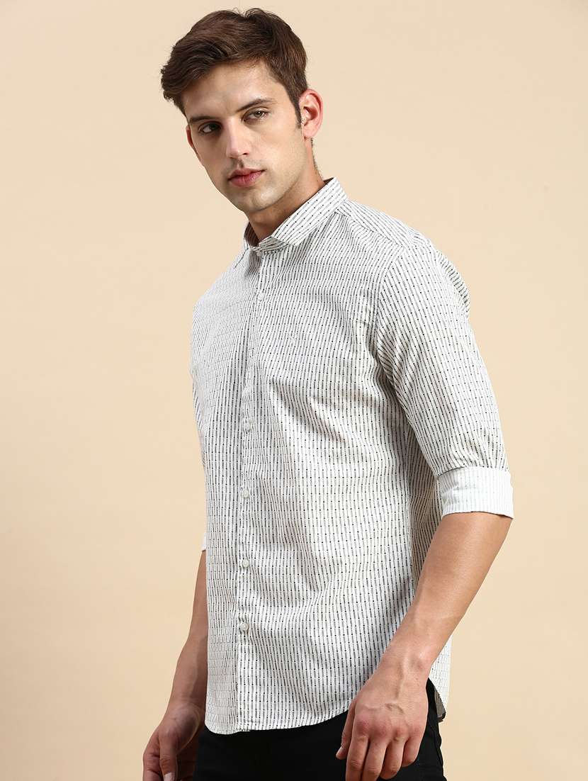 white cotton casual shirt - 19856087 -  Standard Image - 2