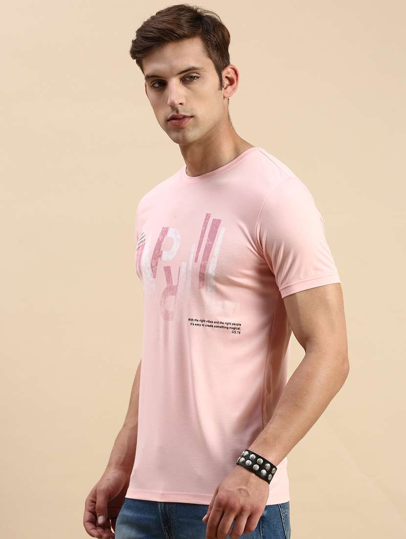 round neck printed cotton t-shirt - 19856099 -  Standard Image - 2