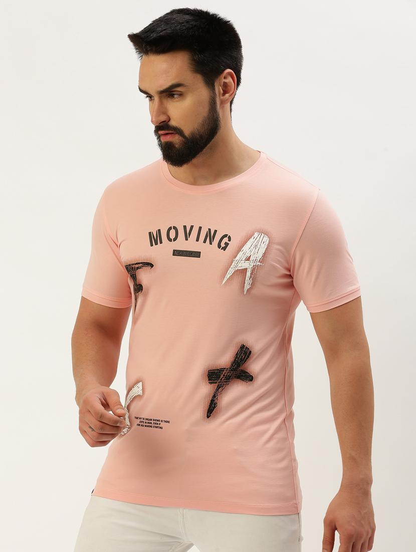 round neck printed cotton t-shirt - 19856100 - Standard Image - 2