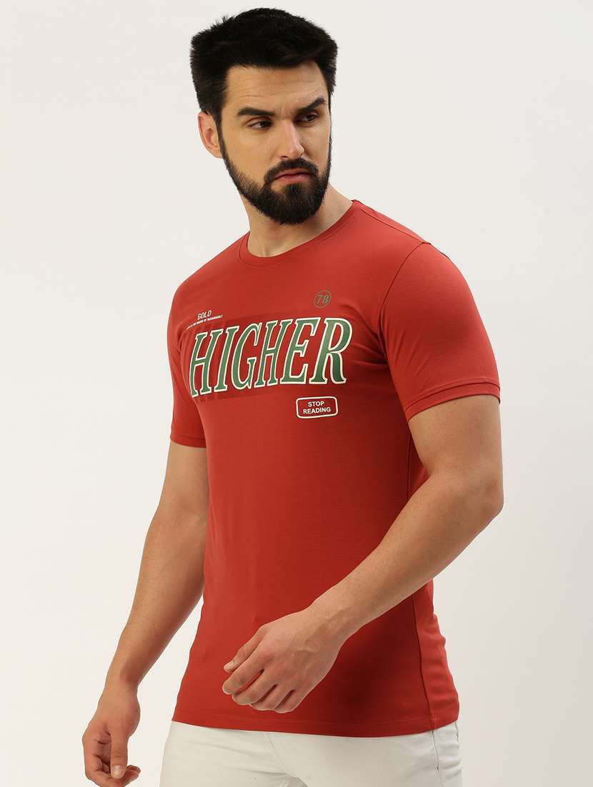 round neck printed cotton t-shirt - 19856124 -  Standard Image - 2