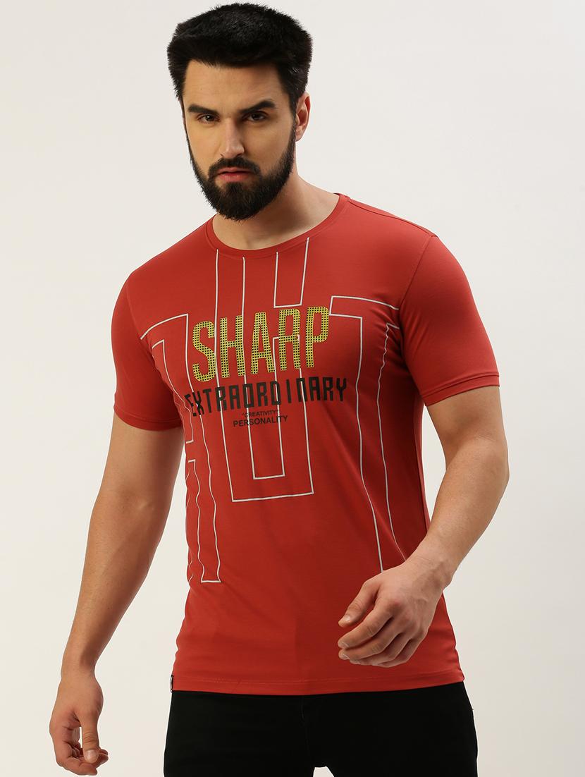 men printed round neck t-shirt - 19856128 - Zoom Image - 0