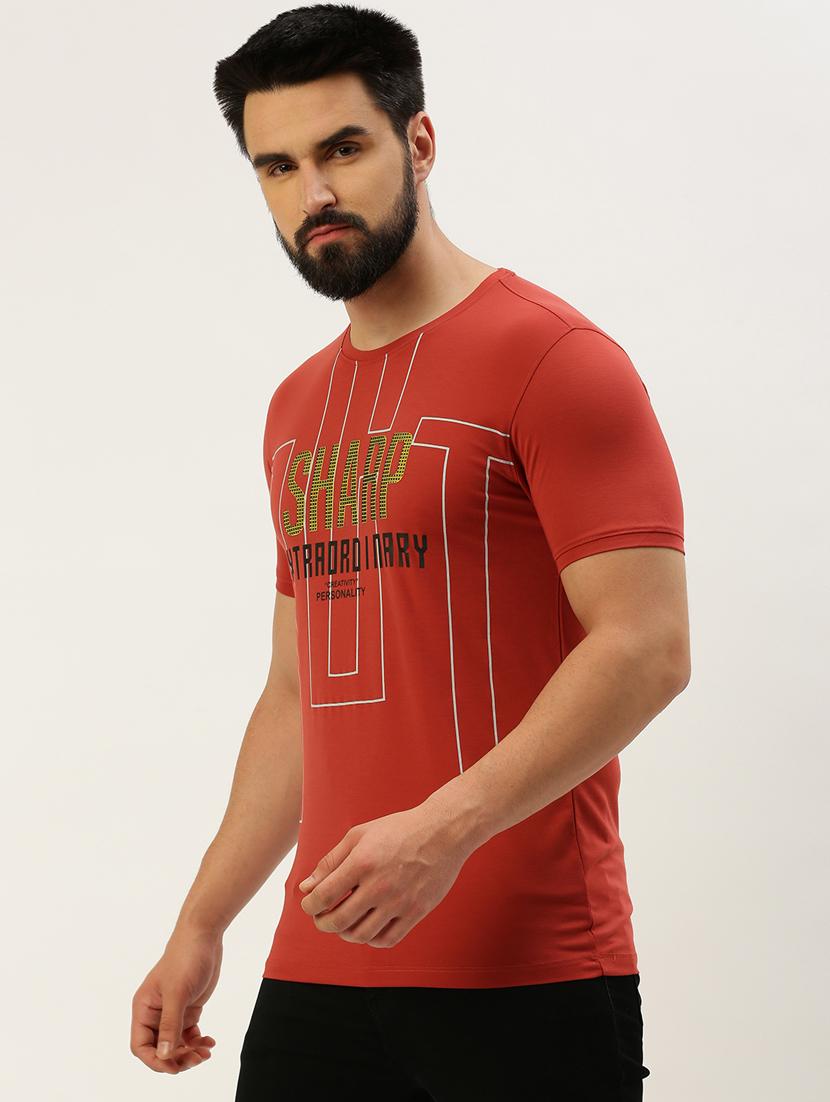 men printed round neck t-shirt - 19856128 - Standard Image - 2