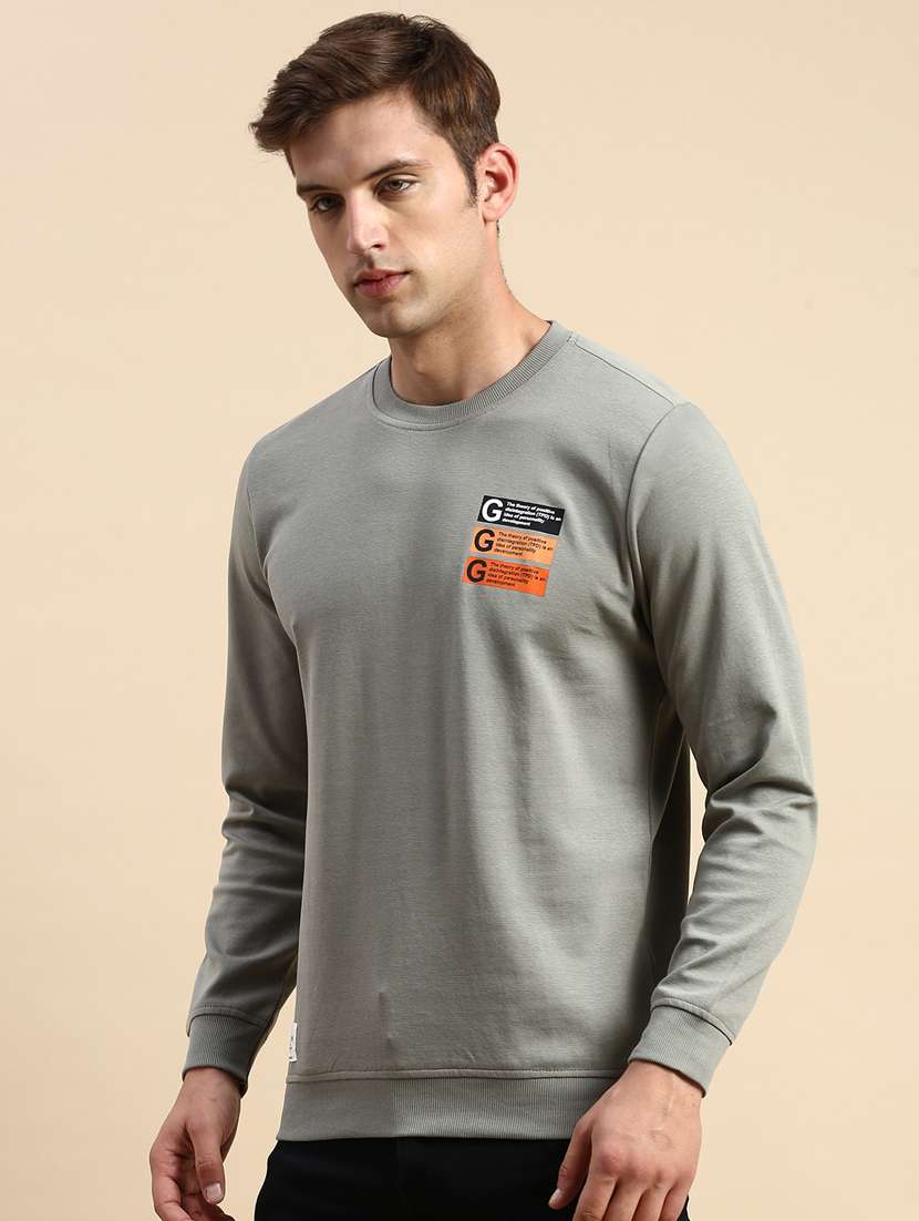 men long sleeves front & back print sweatshirt - 19856205 -  Standard Image - 2