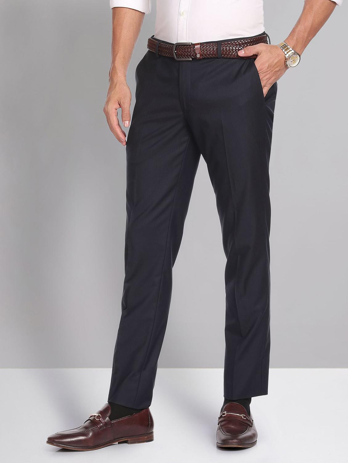 mid rise solid formal trouser - 19856231 - Standard Image - 2