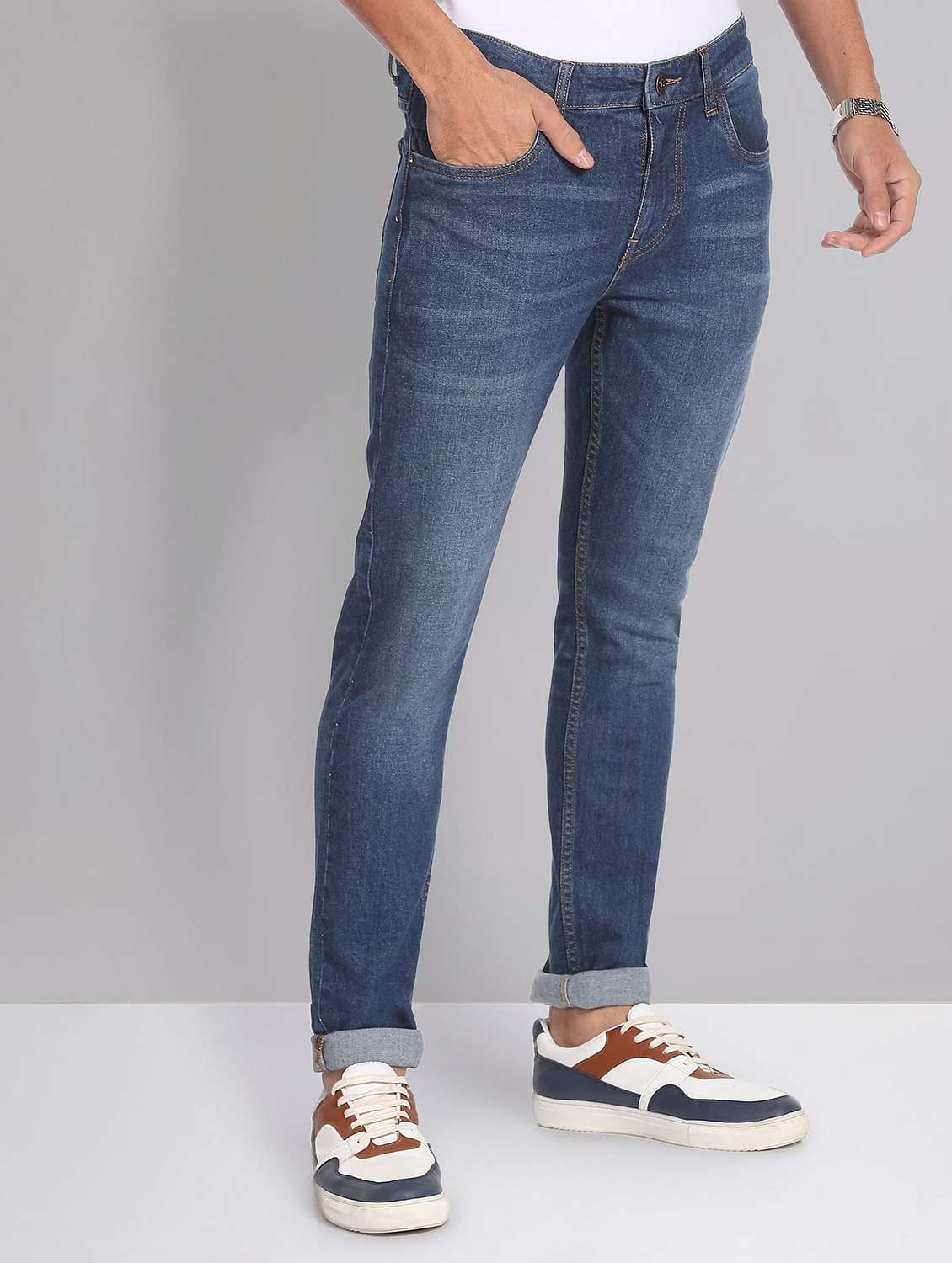 mens slim fit plain jeans - 19856243 -  Standard Image - 2