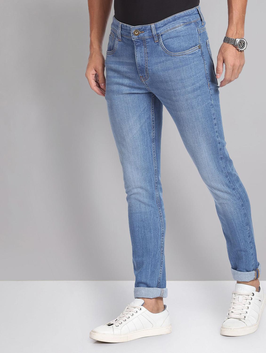 mens slim fit plain jeans - 19856245 - Standard Image - 2