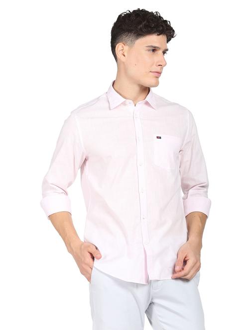 pink cotton casual shirt - 19856256 - Standard Image - 0