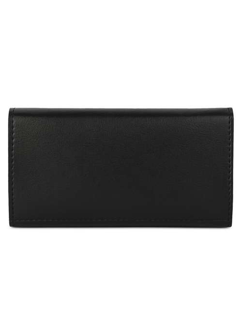 black leatherette (pu) envelope clutch - 19856304 -  Standard Image - 0