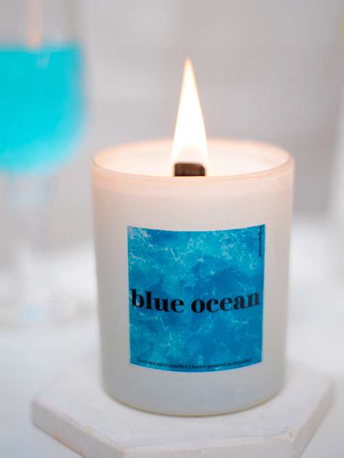blue ocean scented candles gift set for boyfriend, girlfriend, husband, wife - 19856638 -  Standard Image - 0