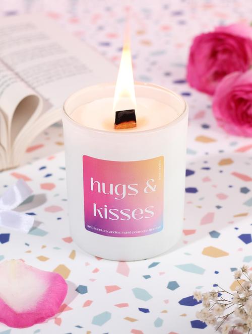 hugs kisses scented candle gifts for wife girlfriend boyfriend husband women - 19856662 -  Standard Image - 0