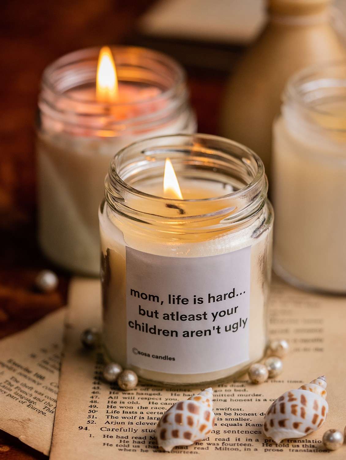 scented candles gift set for mom birthday, mother's day gift items