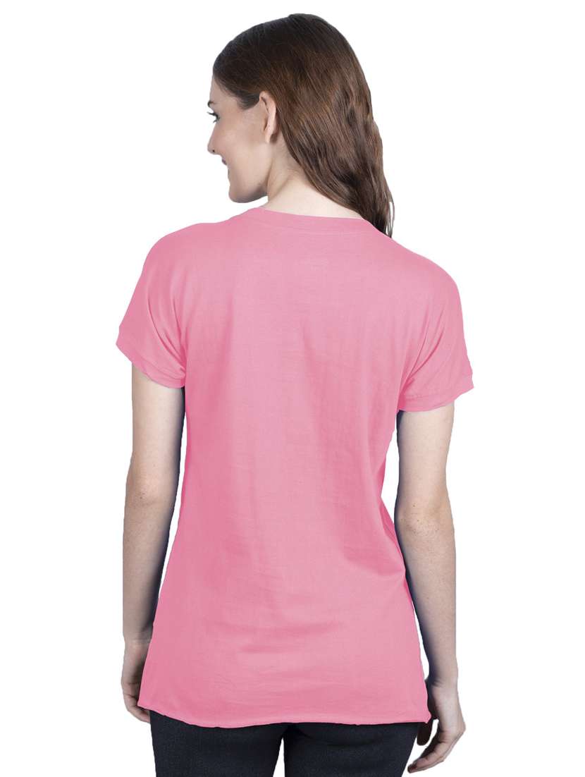 women's plain round neck t-shirt - 19859431 - Standard Image - 2