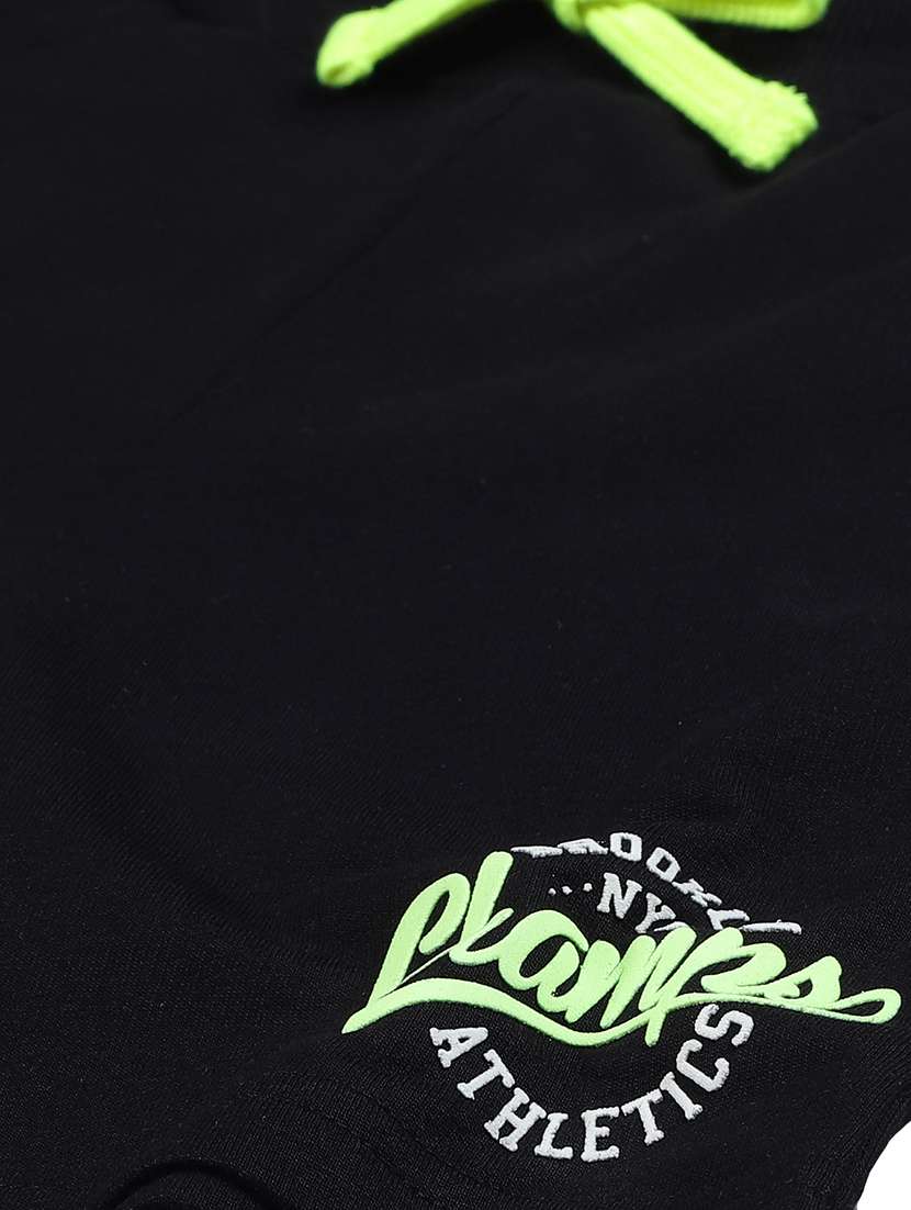 black solid casual shorts  - 19864011 -  Standard Image - 2