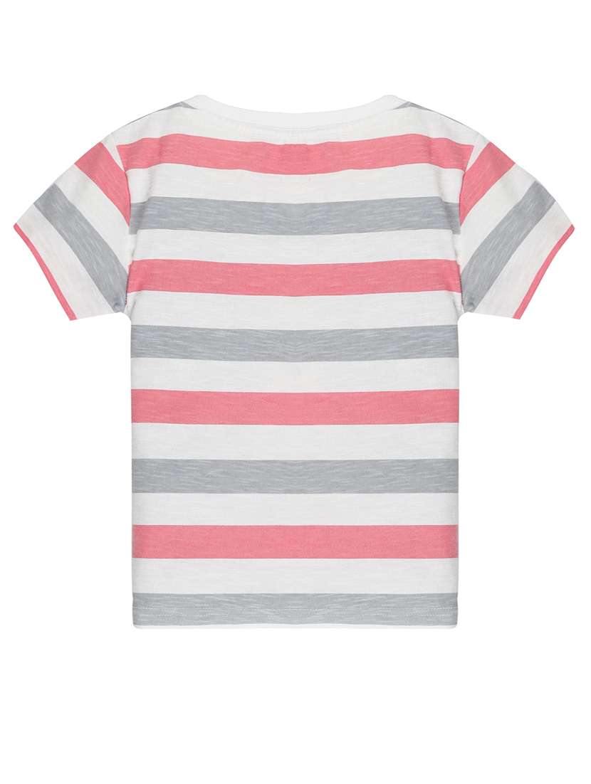 color blocked printed round neck twin set - 19864014 -  Standard Image - 2