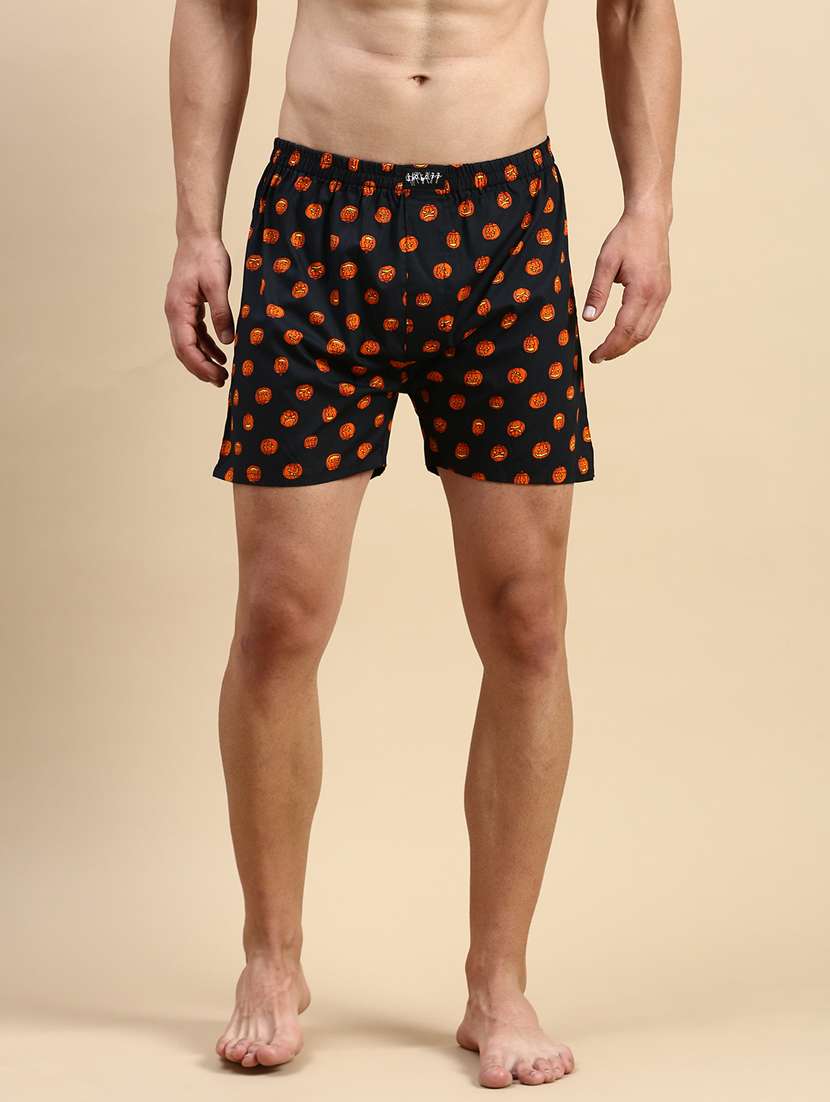 men's printed cotton boxers