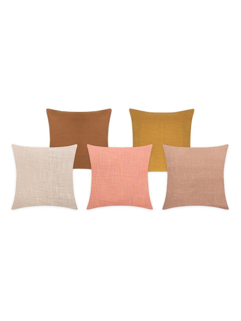 cotton slub cushion covers pack of 5