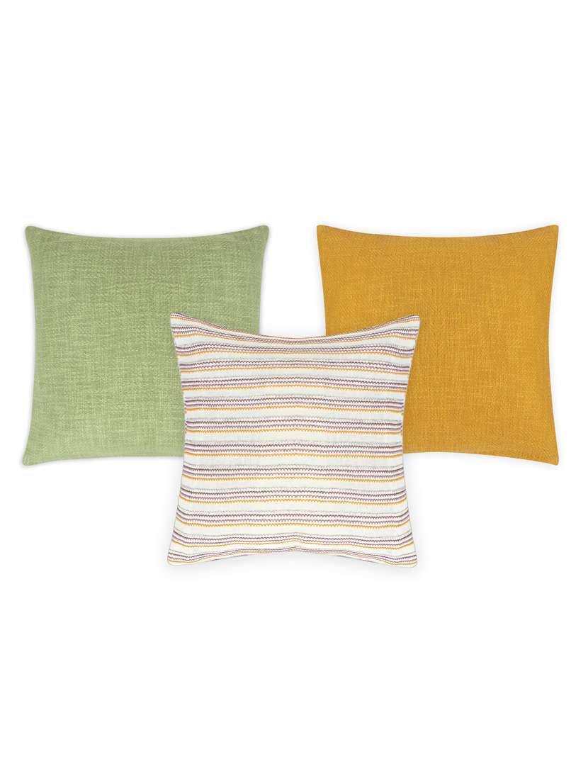 multi colors and designs cotton cushion covers pack of 5