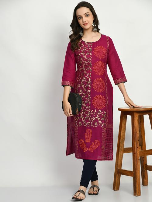 women's straight kurta - 19865820 -  Standard Image - 0