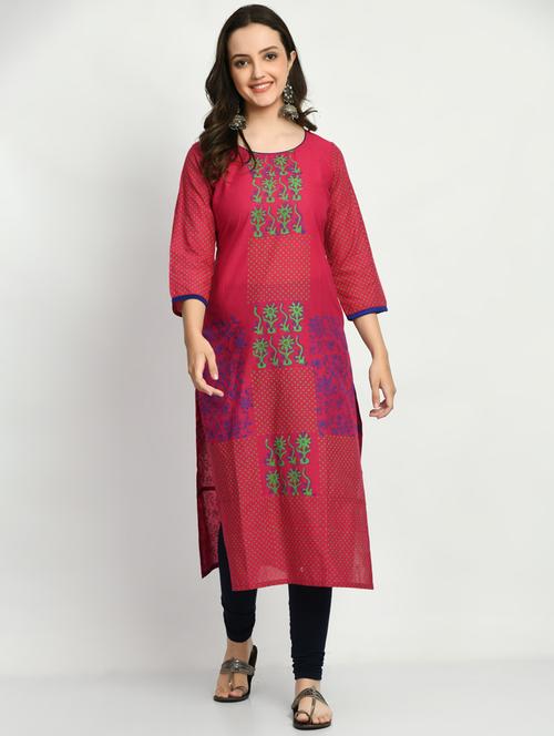 women's straight kurta - 19865827 - Standard Image - 0