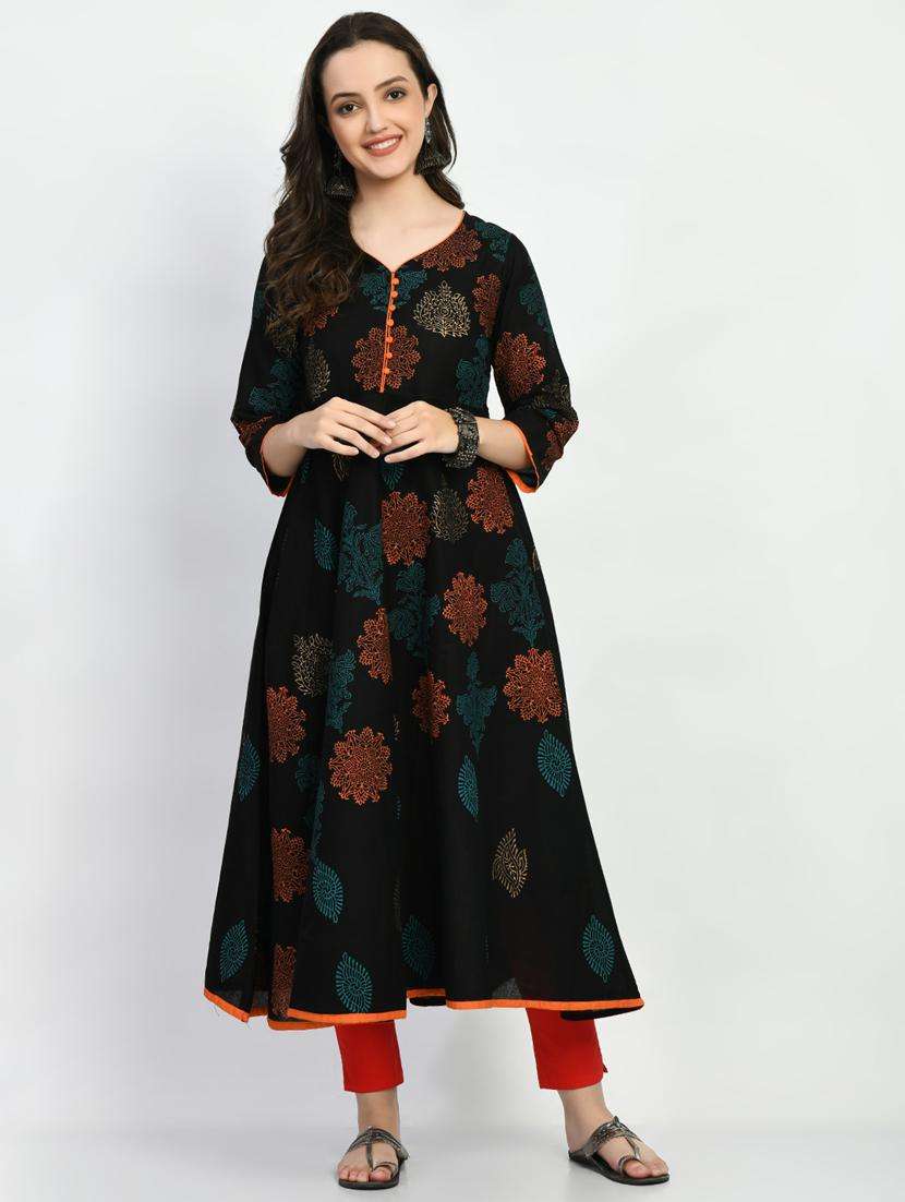 women's flared kurta - 19865837 -  Standard Image - 2
