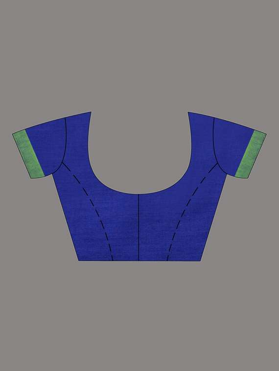 women solid handloom saree with blouse - 19866349 - Standard Image - 2