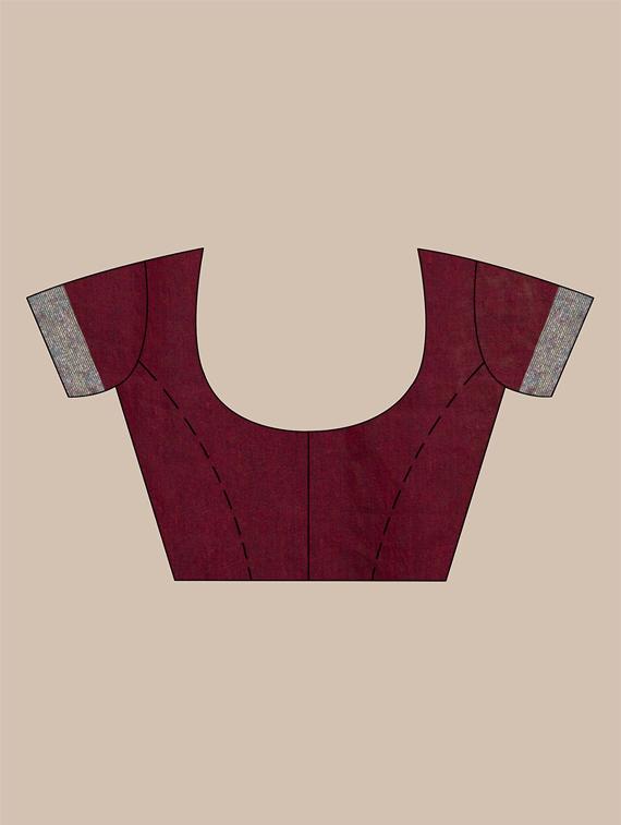 self design woven saree with blouse - 19866358 - Standard Image - 2