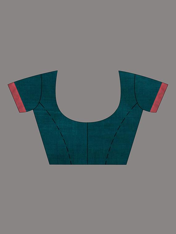 solid woven saree with blouse - 19866365 - Standard Image - 2