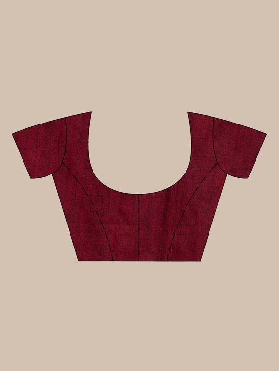 self design woven saree with blouse - 19866370 - Standard Image - 2
