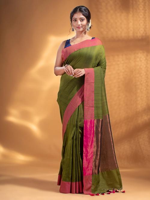 self design woven saree with blouse - 19866458 -  Standard Image - 0