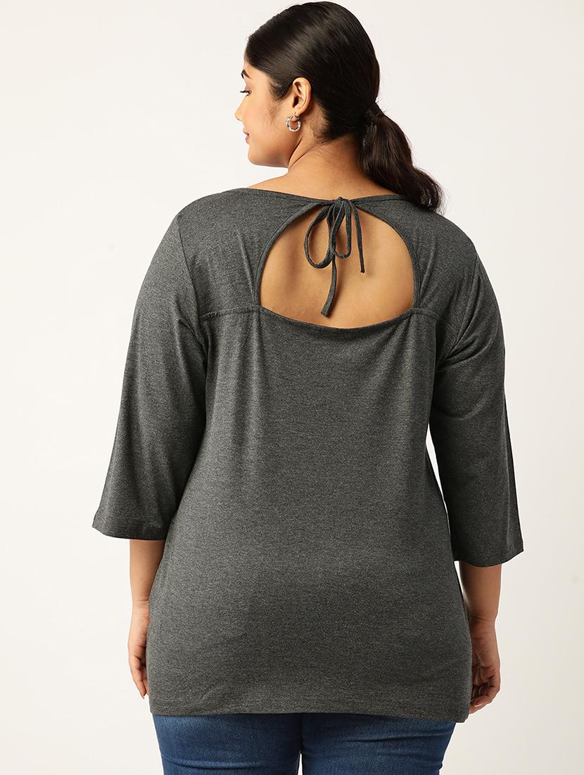 women plus size scoop neck top - 19866770 - Standard Image - 2