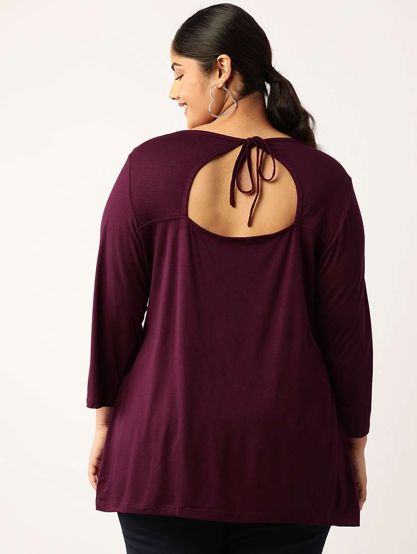 women's straight round neck top - 19866772 -  Standard Image - 2