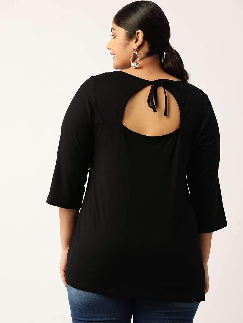 women's straight round neck top - 19866776 -  Standard Image - 2