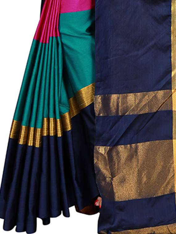 self design printed saree with blouse - 19866864 -  Standard Image - 2