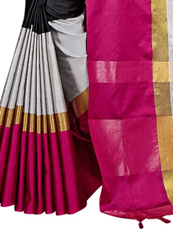 self design printed saree with blouse - 19866867 -  Standard Image - 2