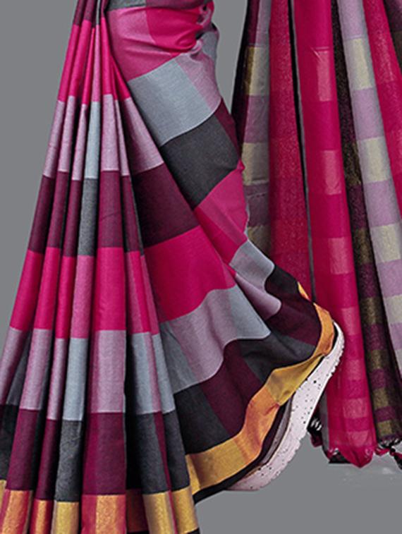 printed chettinad saree with blouse - 19866884 - Standard Image - 2