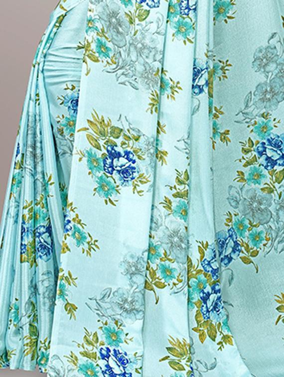florals printed saree with blouse - 19866900 - Standard Image - 2