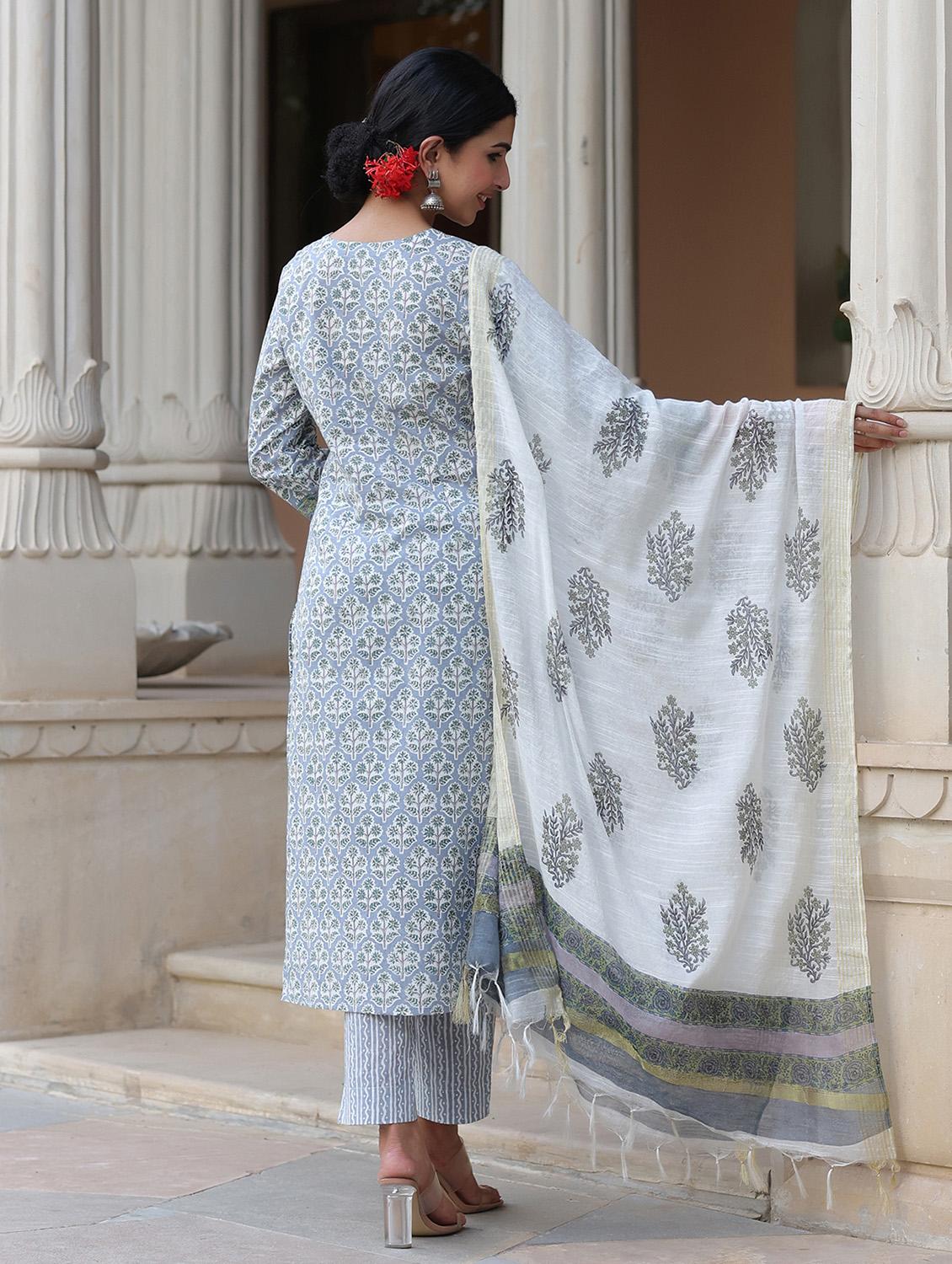 printed kurta pant set - 19866993 - Standard Image - 2