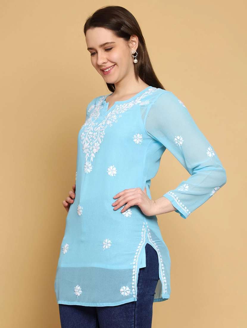 women hand embroidered straight kurti  - 19868563 -  Standard Image - 2