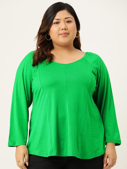 women's a line round neck top - 19868653 - Standard Image - 0