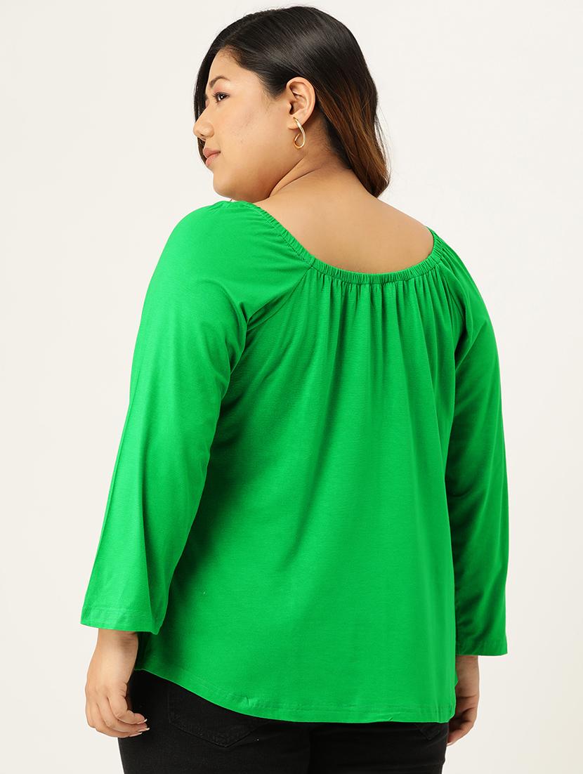 women's a line round neck top - 19868653 - Standard Image - 2