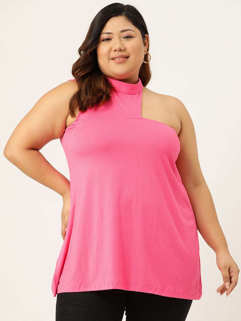 women's straight mock neck top