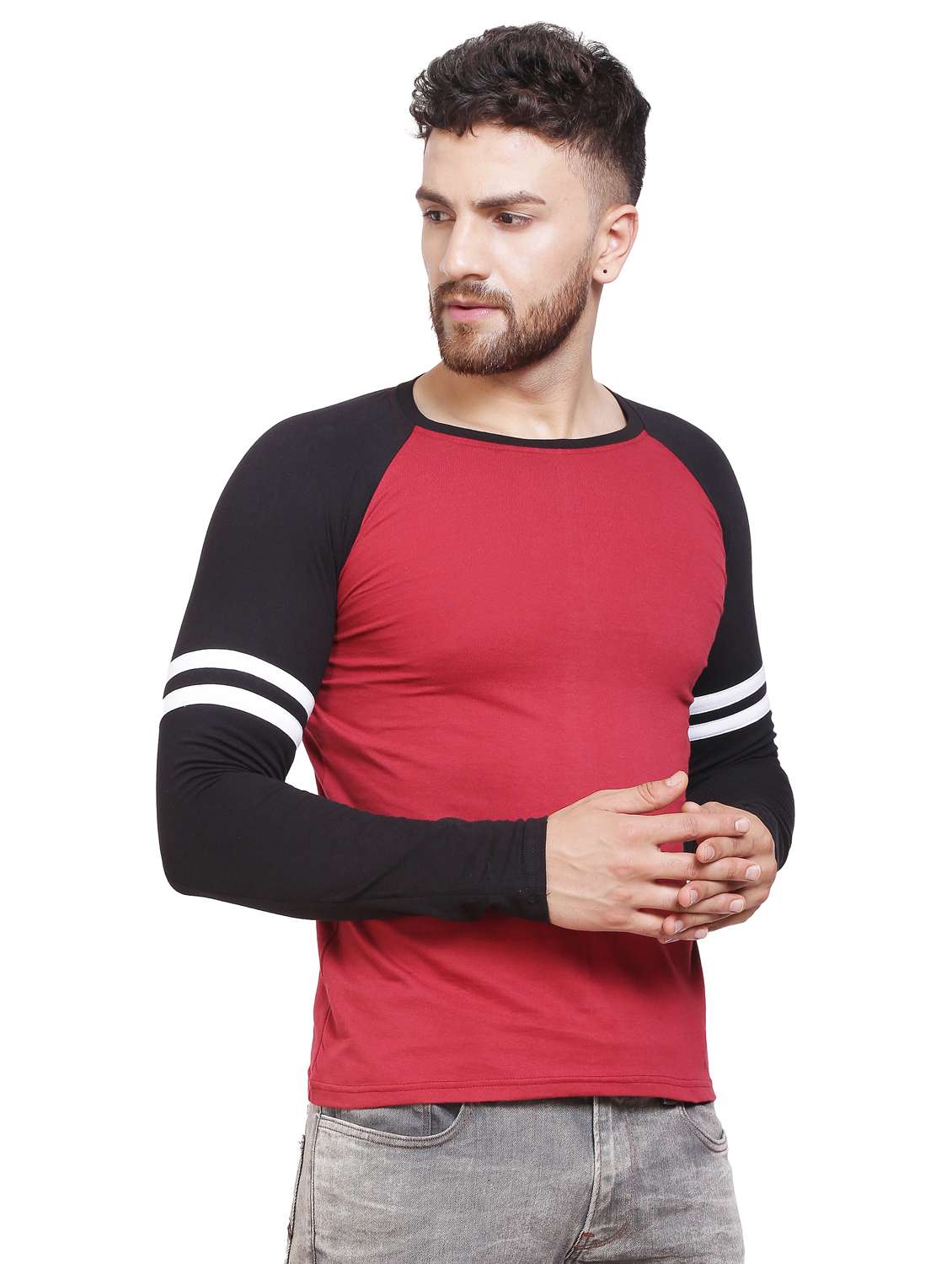 color blocked raglan t-shirt - 19868810 -  Standard Image - 2