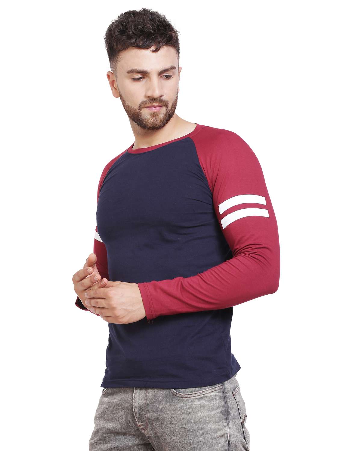 color blocked raglan t-shirt - 19868813 -  Standard Image - 2